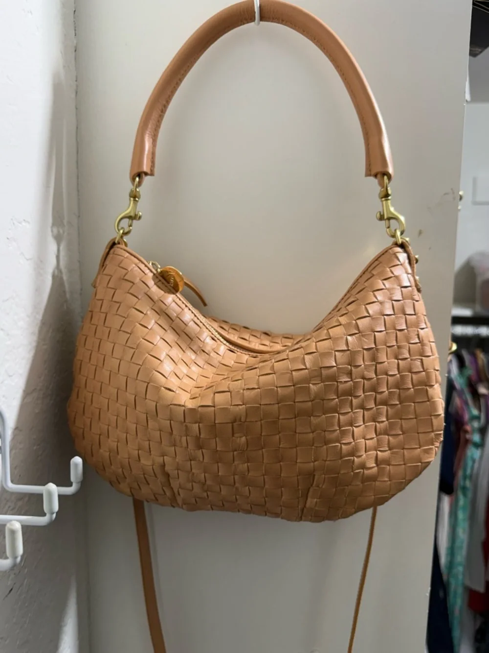 Clare V Petit Moyen Camel Leather Bag - Picture 8 of 10